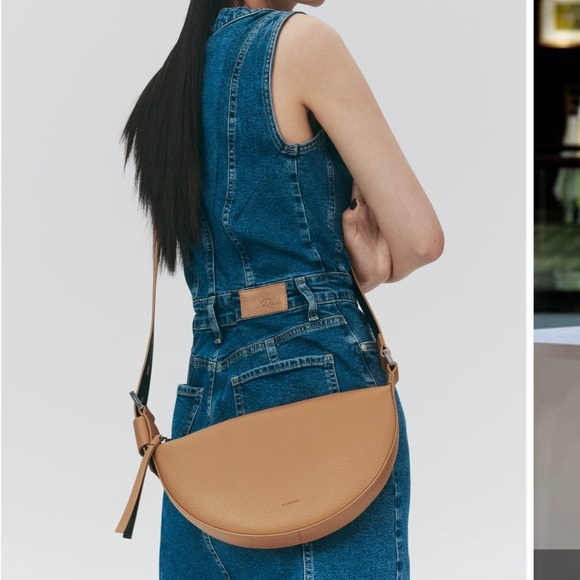 Allsaints half moon leather crossbody bag - NEW - Picture 3 of 7